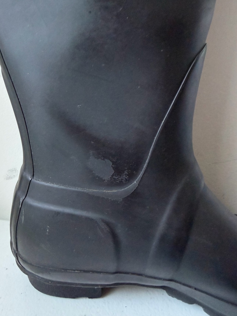 Hunter Matte Black Tall Rain Boots Size US 8 / UK 6 - Picture 12 of 16